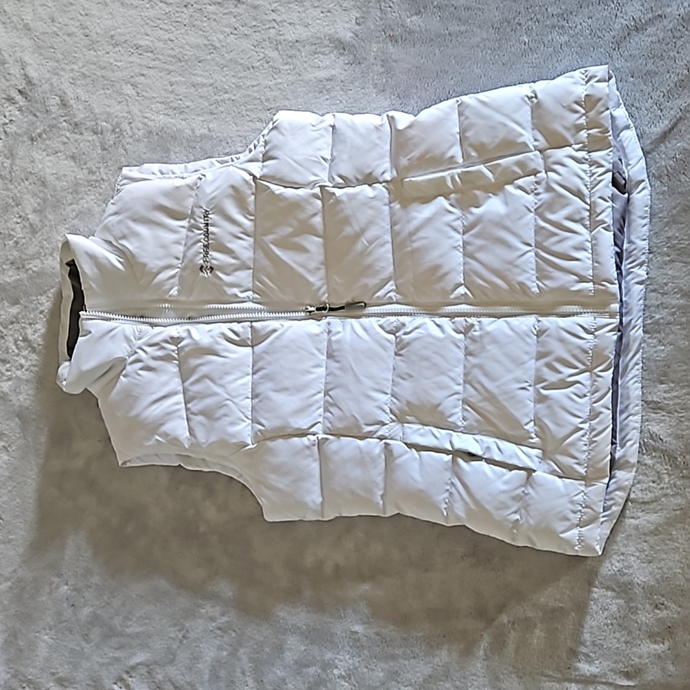 Women's Puffer Vest, white, small